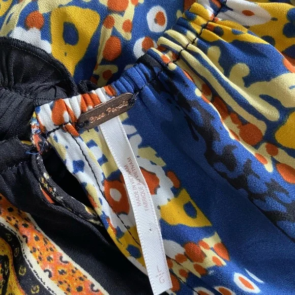 Free People Bellini patchwork slit front sleeveless blouse - Picture 7 of 9